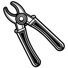 Precision Rivet Gun Linear Icon