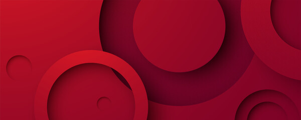 Red and White Leather Chair with Glossy Button Design on Round Background