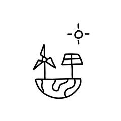 Alternative energy source icon