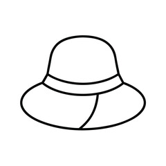 Sun Hat Outline Collection with Wide Brim and Bucket Styles