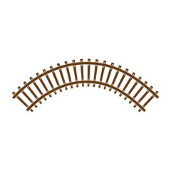 railroad tracks logo vector icon symbol illustration design template