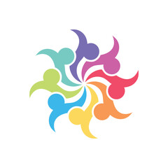 Colorful  of Unity and Community logo