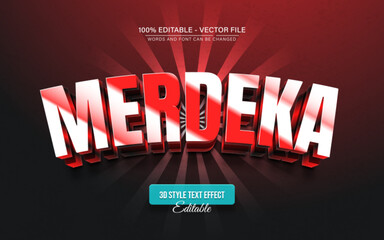 Merdeka sale indonesian independence day text effect