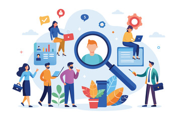 Searching for suitable candidates in the human resources department with a focus on digital tools and teamwork