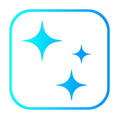 Artificial intelligence stars app logo colorful icon set. Create generate prompt ai application symbol collection vector illustration