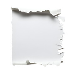Torn white paper blank space design element