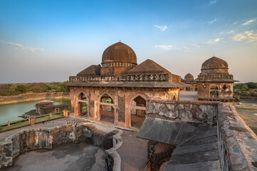 Jahaz Mahal or Ship Palace in Mandu, Madhya Pradesh, India