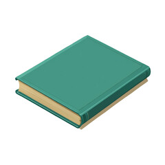 A closed, vintage-style book Isolated on transparent Background, perfect for education or literature-themed designs.