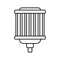 emi filters line art on white background