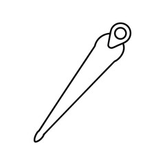 pin headers line art on white background