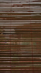 curtains made from bamboo pieces