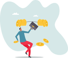 Financial literacy or investment advisor, wealth management .character for design.