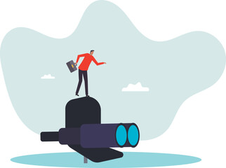 Career future or job opportunity, being ignore or overlook by boss or colleagues, uncertainty in work or career path.character for design.