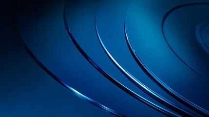 Abstract blue ovals creating a dynamic visual flow. Modern art background for technology, or digital design.