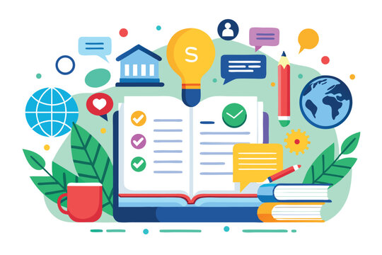 Creative storytelling and effective copywriting techniques come to life with engaging visuals and tools that inspire and facilitate learning in a vibrant educational environment - Powered by Adobe