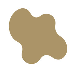 An abstract, irregularly shaped blob with a smooth, fluid form. This versatile design element is ideal for backgrounds, text boxes, overlays, or adding a modern, soft touch to digital graphics.