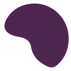 An abstract, irregularly shaped blob with a smooth, fluid form. This versatile design element is ideal for backgrounds, text boxes, overlays, or adding a modern, soft touch to digital graphics.