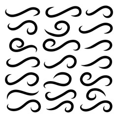 Vintage Baseball Font with Swoosh Tail and Swash Text, Underline or Swish Line for Sports Design.