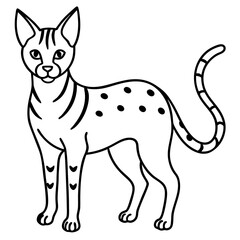 Serval Silhouette Art