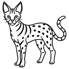 Serval Silhouette Art