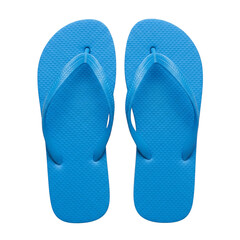 Blue flip flops isolated