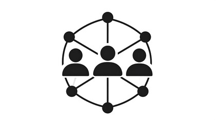 Networked group of people