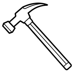 Simple Hammer Contour Illustration
