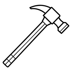 Simple Hammer Contour Illustration