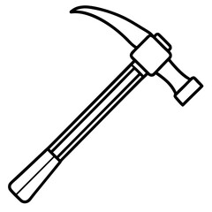 Simple Hammer Contour Illustration