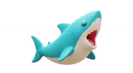 Obraz premium Cartoon shark illustration