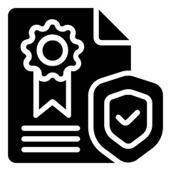 Copyright Icon in Solid Style