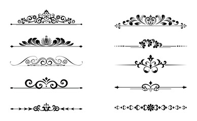 Vintage set. Floral elements for design monograms, invitations, frames, menus and labels. Graphic design of the website, cafes, boutiques, hotels, wedding invitations.