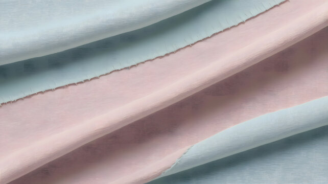 "Fabric texture close-up showing fine parallel stitching lines on cotton or linen, in soft pastel colors with natural lighting."
