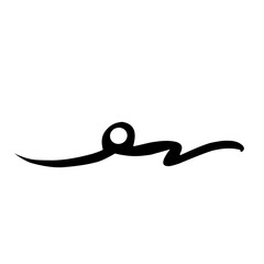 brush scribble underline vector