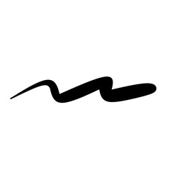 brush scribble underline vector
