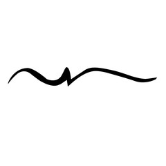 brush scribble underline vector