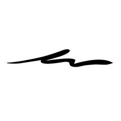 brush scribble underline vector