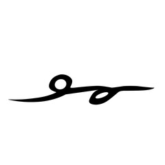 brush scribble underline vector