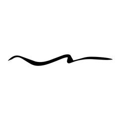 brush scribble underline vector