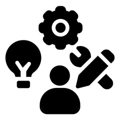 Skill Icon in Solid Style