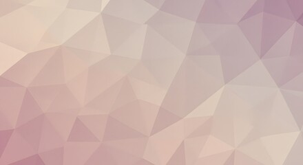 Fototapeta premium Abstract Geometric Background Low Poly Pastel Pink and Beige Texture