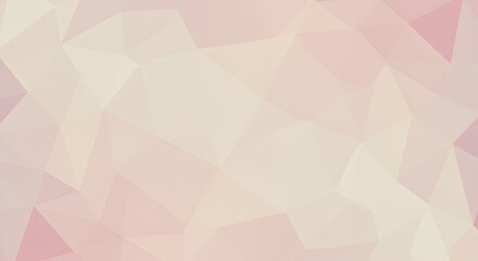 Obraz premium Abstract Pastel Geometric Pattern Background Soft Pink and Beige Polygonal Texture
