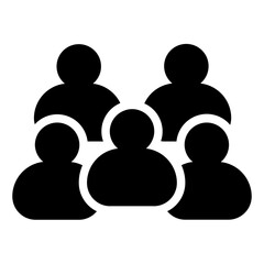 Group Icon in Solid Style