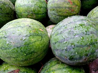 Fresh watermelon ready to eat