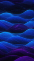 Fototapeta premium Abstract wavy patterns in shades of blue and purple create a flowing gradient background with a soft blurred effect