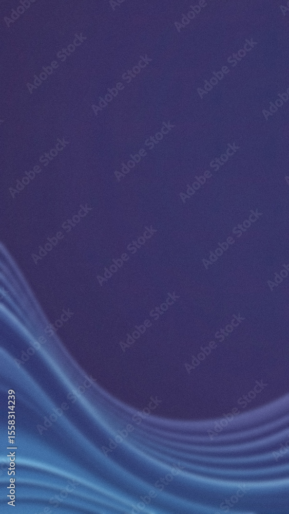 Poster abstract dark blue background featuring flowing wave like lines in lighter blues near the bottom por