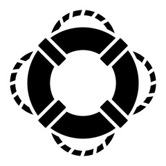 Lifebuoy Isolated Vector Illustration, Safety and Rescue