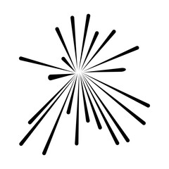 Fireworks vector icon. Banger illustration sign. Frecracker symbol. Firework web icon.