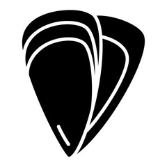 Mussels Vector Icon for Seafood Menu Design