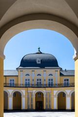 Courtyard Elegance. Symmetry Framed. architecture